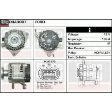 DRA0087 DELCO REMY Генератор