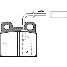 BPA0005.11 OPEN PARTS Комплект тормозных колодок, дисковый тормоз