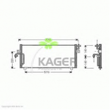 94-5085 KAGER Конденсатор, кондиционер