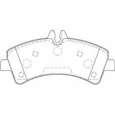 WBP29217A WAGNER LOCKHEED Комплект тормозных колодок, дисковый тормоз