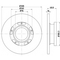 92273903 TEXTAR Тормозной диск