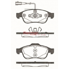 1248.02 METZGER Комплект тормозных колодок, дисковый тормоз