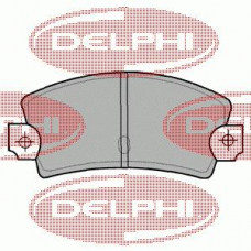 LP464 DELPHI Комплект тормозных колодок, дисковый тормоз