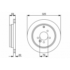 0 986 479 375 BOSCH Тормозной диск