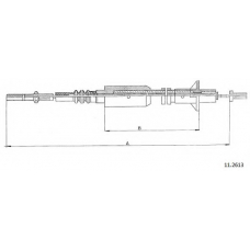 11.2613 CABOR Трос, управление сцеплением