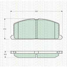 8110 13089 TRIDON Brake pads - front