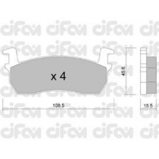 822-034-0 CIFAM Комплект тормозных колодок, дисковый тормоз