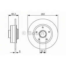 0 986 479 684 BOSCH Тормозной диск