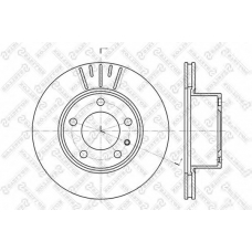 6020-1513V-SX STELLOX Тормозной диск