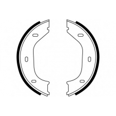 S067 SIMER Комплект тормозных колодок, стояночная тормозная с