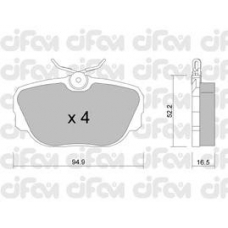 822-351-0 CIFAM Комплект тормозных колодок, дисковый тормоз