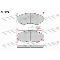 BL2130A1 FTE Комплект тормозных колодок, дисковый тормоз