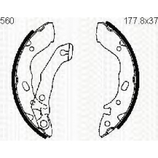 8100 43560 TRIDON Brake shoes