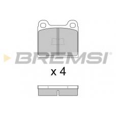 BP2054 BREMSI Комплект тормозных колодок, дисковый тормоз