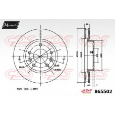 865502.6880 MAXTECH Тормозной диск