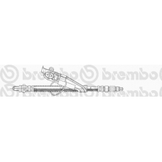 T 24 025 BREMBO Тормозной шланг