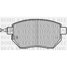 BBP2172 BORG & BECK Комплект тормозных колодок, дисковый тормоз
