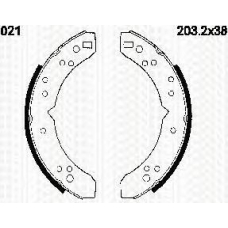 8100 41497 TRIDON Brake shoes