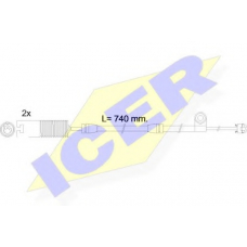 610603 E C ICER Сигнализатор, износ тормозных колодок