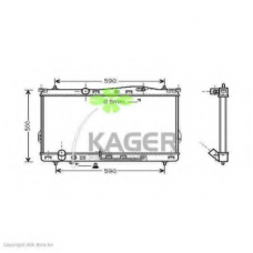 31-3402 KAGER Радиатор, охлаждение двигателя