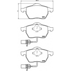 N-282 COBREQ Комплект тормозных колодок, дисковый тормоз