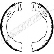 040.160 TRUSTING Комплект тормозных колодок, стояночная тормозная с