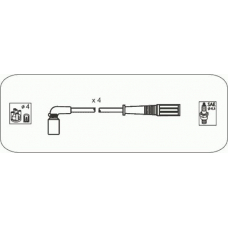 S44.P JANMOR Комплект проводов зажигания