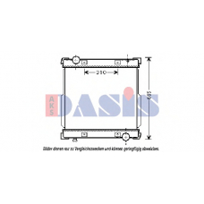 400015N AKS DASIS Радиатор, охлаждение двигателя