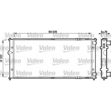732898 VALEO Радиатор, охлаждение двигателя