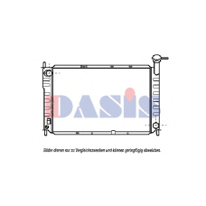090044N AKS DASIS Радиатор, охлаждение двигателя