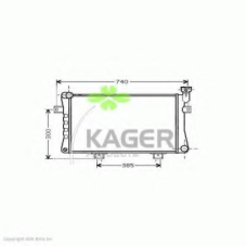 31-2771 KAGER Радиатор, охлаждение двигателя