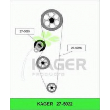 27-5022 KAGER Комплект ремня грм