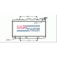 1618001 KUHLER SCHNEIDER Радиатор, охлаждение двигател