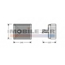 1800V273 VAN WEZEL Испаритель, кондиционер