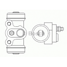 F 026 002 390 BOSCH Колесный тормозной цилиндр