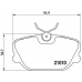 P 86 011 BREMBO Комплект тормозных колодок, дисковый тормоз