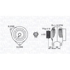 063380009010 MAGNETI MARELLI Генератор