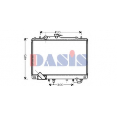 140018N AKS DASIS Радиатор, охлаждение двигателя