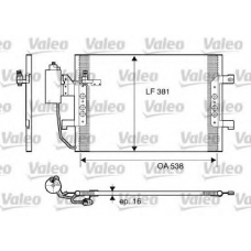 817841 VALEO Конденсатор, кондиционер