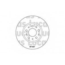DF1697 TRW Тормозной диск