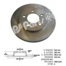 IBT-1095 IPS Parts Тормозной диск
