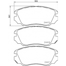 8DB 355 013-051 HELLA PAGID Комплект тормозных колодок, дисковый тормоз