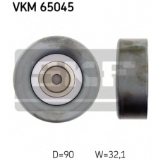VKM 65045 SKF Паразитный / ведущий ролик, поликлиновой ремень