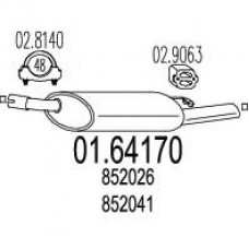 01.64170 MTS Глушитель выхлопных газов конечный