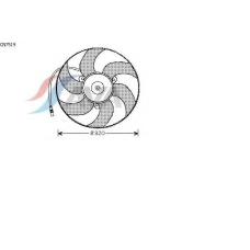 CN7519 AVA Вентилятор, охлаждение двигателя