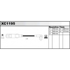 XC1195 QUINTON HAZELL Комплект проводов зажигания