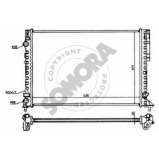 242043 SOMORA Радиатор, охлаждение двигателя