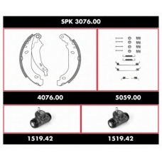 SPK 3076.00 ROADHOUSE Комплект тормозов, барабанный тормозной механизм