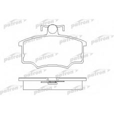 PBP175 PATRON Комплект тормозных колодок, дисковый тормоз