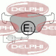 LP1598 DELPHI Комплект тормозных колодок, дисковый тормоз